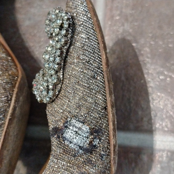 manolo blahnik hangisi crystal glitter pump heel size 36.5 size 6 - Picture 8 of 17
